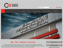 Tablet Screenshot of concrete-technology-indonesia.com